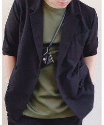 シアサッカーダブルジャケット | リョー発案開発/MB監修(ジャケット/アウター)