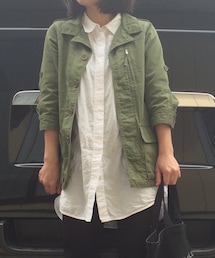 Heather | 七分袖 ミリタリージャケット(ミリタリージャケット)