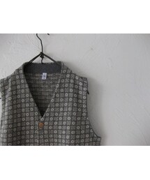 Cleaveland | cleaveland Small town V/vest gr×b(ニット/セーター)
