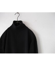 Cleaveland | merino wool L-Neck knit black (ニット/セーター)