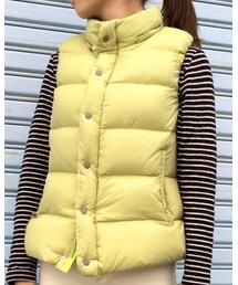 NATURAL LAUNDRY | メロン色(ダウンベスト)