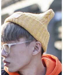 badge | ニットキャップ/ビーニー