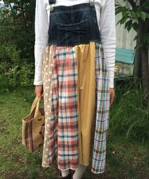 パッチワークサロペット(サロペット/オーバーオール)