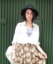 Star Mimi  | 綠油油復古風，白襯衫必備。(シャツ/ブラウス)