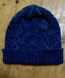 THE WYLER CLOTHING CO | インディゴ染めコットンビーニー(ニットキャップ/ビーニー)