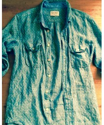 MANUAL ALPHABET | サンプル品 シャンブレードットシャツ(シャツ/ブラウス)