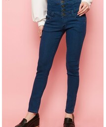 SPINNS | ハイウェストスキニーパンツ(デニムパンツ)