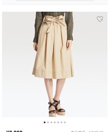 UNIQLO | ハイウエストベルテッドフレアミディスカート(スカート)