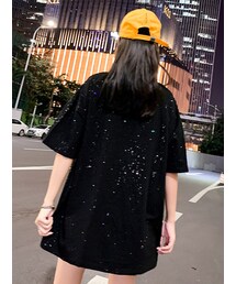 2019夏韓国ゆったりins半袖Tシャツ(Tシャツ/カットソー)