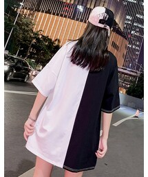 欧商品の大きい版tシャツの女性の半袖(Tシャツ/カットソー)