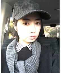 マフラー襟キャップの色味 | 帽子