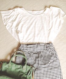 earth music&ecology | 袖フリルトップス(Tシャツ/カットソー)