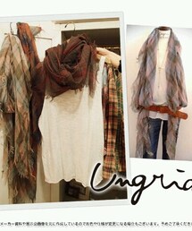 Ungrid | チェックストール(ストール/ショール)