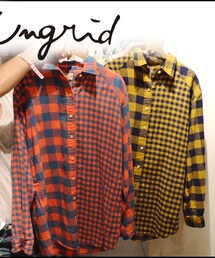 Ungrid | ブロックチェックシャツ(シャツ/ブラウス)