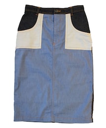 IJIIT&Co. | ijiit リネンデニムスカート(デニムスカート)