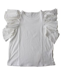 ハンカチーフスリーブ　トップス(Tシャツ/カットソー)