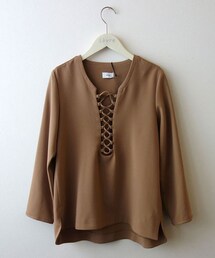 NINE | NINE レースアップトップス(Tシャツ/カットソー)