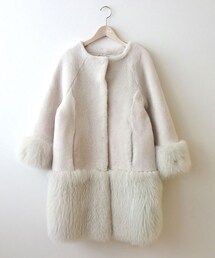 GRACE CLASS | Grace Class　ノーカラーファーコート(その他アウター)