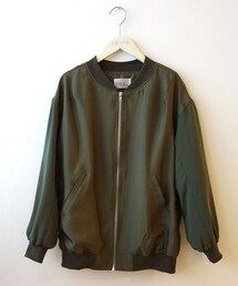 サテンブルゾン(ナイロンジャケット)