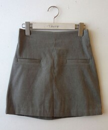 スウェード風　ミニスカート(スカート)