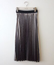 メタリック プリーツスカート(スカート)