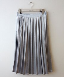 ベロア プリーツスカート(スカート)