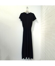 ウエストギャザー　マキシワンピース(ワンピース)