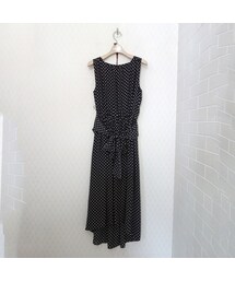 ドット　フレアワンピース(ワンピース)