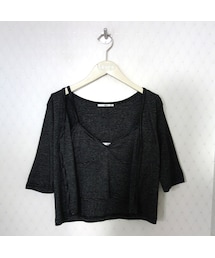 ショートボーダー　アンサンブル(カーディガン/ボレロ)