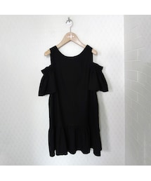 オフショルチュニック　ミニワンピース(チュニック)