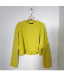 バックカット　ショートニット(ニット/セーター)