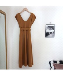 バックリボンV ワンピース(ワンピース)