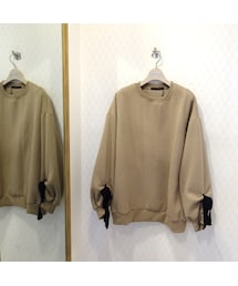 リボン　裏起毛スウェット(スウェット)