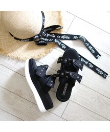 EVOL | EVOL　プラットフォームリボンサンダル(サンダル)