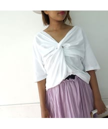 L'altro ねじれルーズTシャツ(Tシャツ/カットソー)