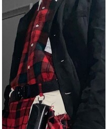 COMME des GARCONS HOMME | 切り替えシャツ　ad2008(シャツ/ブラウス)