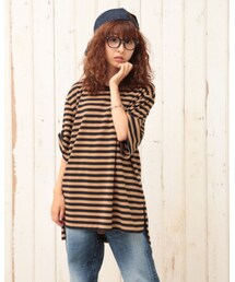 e.r.g* | e.r.g*袖変形5部袖チュニック(トップス)