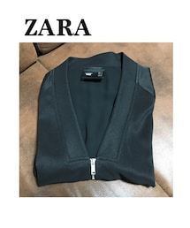 ZARA | (ノーカラージャケット)