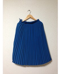 ブルー プリーツスカート(スカート)
