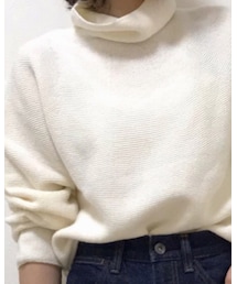 UNIQLO | 3Dラムブレンドタートルネックセーター（長袖）(ニット/セーター)