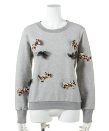 nina mew | リボンスウェットトレーナー(Tシャツ/カットソー)