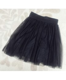 膝丈チュールスカート(スカート)