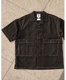 TENBOX | 10匣×COLONY CLOTHING Black Linen Drug Dealer Shirt(シャツ/ブラウス)