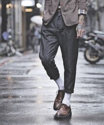 tastemaker | 千鳥細格紋九分老爺褲(その他パンツ)