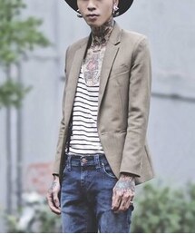 TOPMAN | 灰棕色skinny西裝(スーツジャケット)