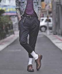 TASTEMAKER | 深藍色英倫九分老爺褲(その他パンツ)