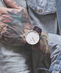 Daniel Wellington | 噴沙玫瑰金腕錶(アナログ腕時計)