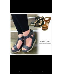 twilala | ウェッジソールでブラウンが可愛い！(サンダル)