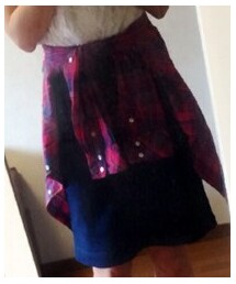 Simplicite | チエックシャツ／赤、ピンク(シャツ/ブラウス)