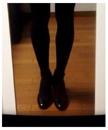 no brand | ネック付黒パンプス(パンプス)